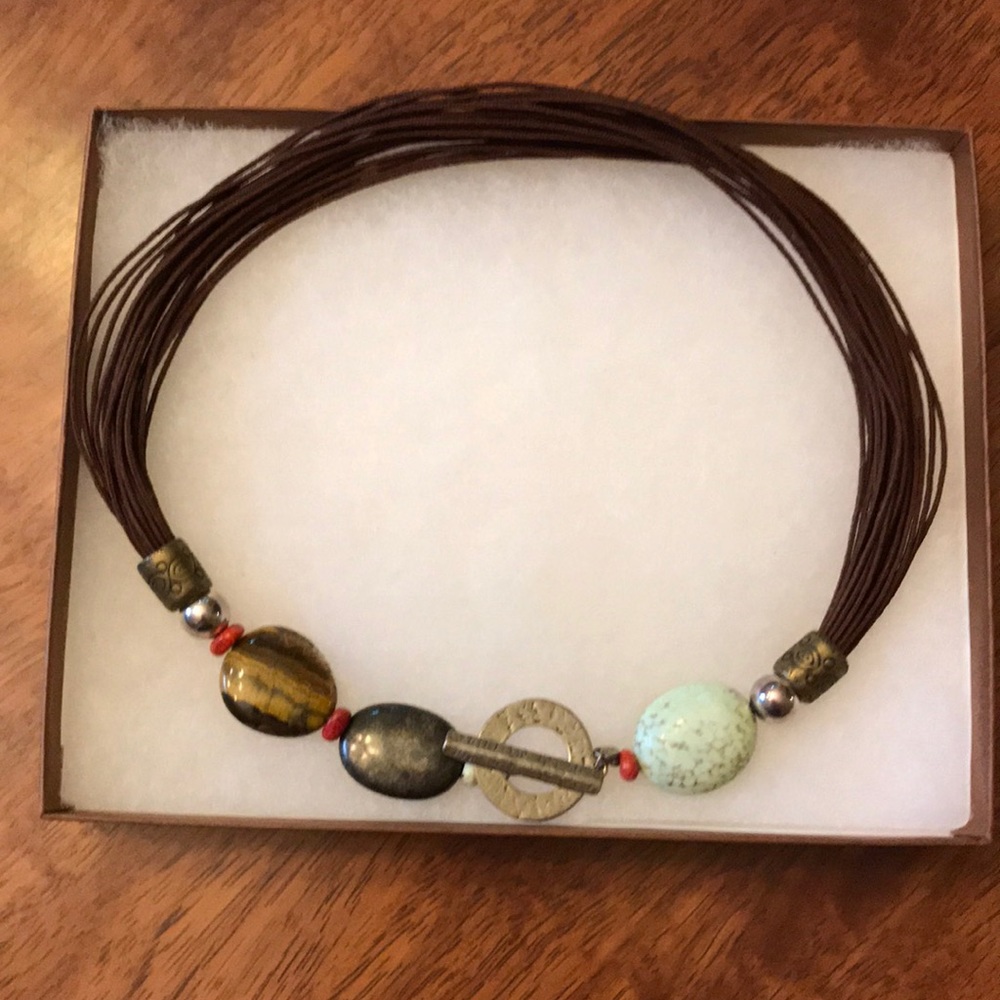 Silpada multi stone necklace/choker